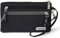 Baggallini RFID Currency Organizer Wallet Wristlet in Black at Nordstrom