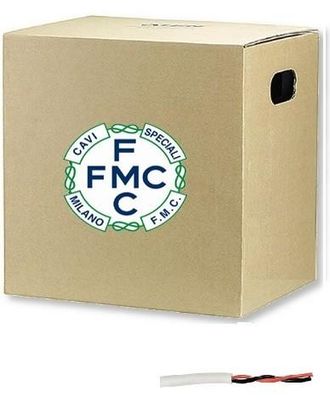 OEM Cavo Schermato Videocitofono Twistato Per Posa Esterna 2x1 100 Mt Cavidotto
