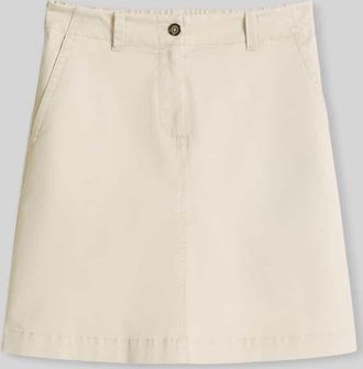 Marc O'Polo Midi Rock im Regular Fit in Beige, Gr&ouml;&szlig;e 36