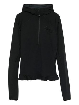 Cecilie Bahnsen x The North Face ruffled hoodie - Black