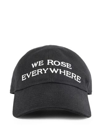 Ann Demeulemeester Ini Baseball Cap With We Rose Everywhere Embroidery