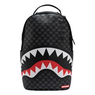 Sprayground Drip Check Shark Backpack Black W1035708