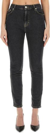 Moschino Black Skinny Mid Rise Jeans