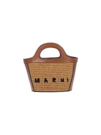 Marni Tropicalia Mini Bag, In Brown Leather