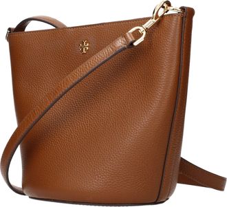 Tory Burch Pebbled Leather Crossbody Bag - Brown