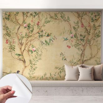 Tulup Fotomurale Adesivo Stickers - Per Camera Da Letto - Per Corridoio - Decorazione Casa Moderna Accenti Floreali 208x146 Cm