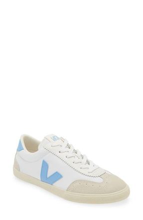 Veja Volley Canvas Sneaker in White/Aqua at Nordstrom, Size 41