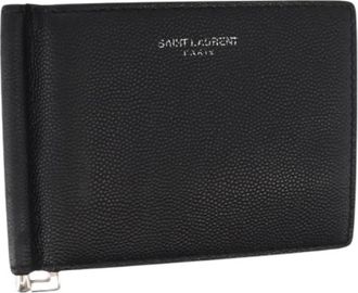 Saint Laurent Pre-owned Wallets, female, Black, Size: ONE SIZE Pre-owned Leather Wallet