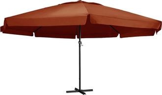 vidaXL Sombrilla De Jard&iacute;n Con Palo De Aluminio Terracota 600 Cm Vidaxl