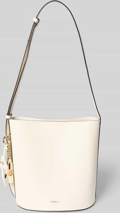 Furla Handtasche aus Leder mit Label-Detail Modell ROXIE in Offwhite, Gr&ouml;&szlig;e 1