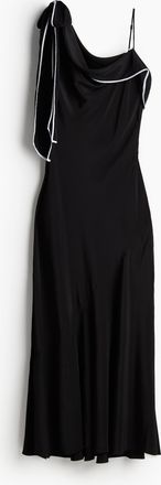 H&M Asymmetrisches Kleid - Schwarz
