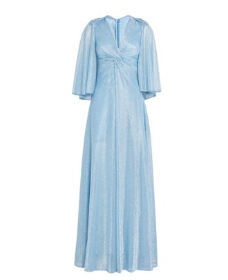 Talbot Runhof Tulle Cape-Detail Gown Size XS