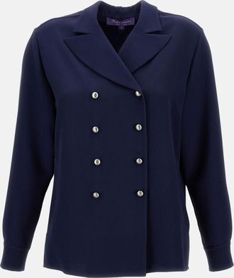 Ralph Lauren Navy Blue Silk Shirt