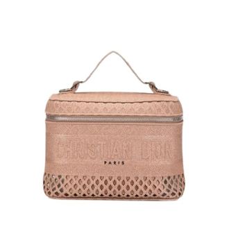 Dior Pre-owned Mesh Vanity Bag - Dames - Pre-owned - Roze - Maat: ONE Size