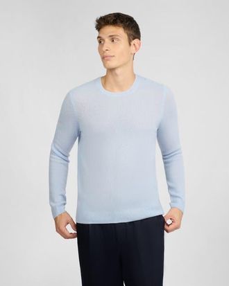 Onia Featherweight Cashmere Sweater in Soft Sky at Nordstrom, Size X-Large