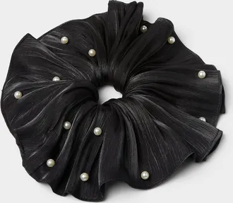 Simons Womens Pearly sheer fabric XXL scrunchie
