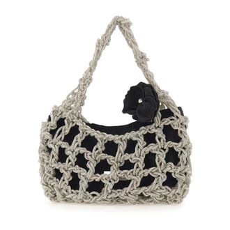 Twentyfourhaitch Handbags, female, Black, ONE SIZE, Alkab Handbag