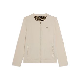 Freddy Felpa Zip Slim con Dettagli Animalier Interni