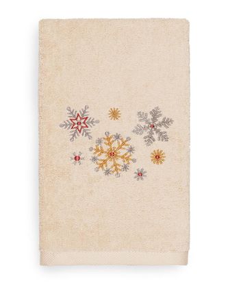Linum Home Textiles Christmas Snowfall Hand Towel