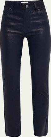 Frame Denim The Leather Reboot Crop Jeans