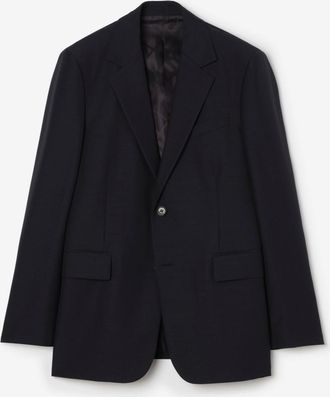 Burberry Wool Mohair Tailored Jacket