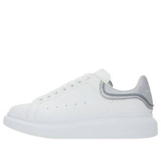 Alexander McQueen Oversized Low-Top Sneakers White Silver 735770WICYU9071