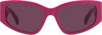 Balenciaga Violet Cat Eye Ladies Sunglasses BB0475S 004 56