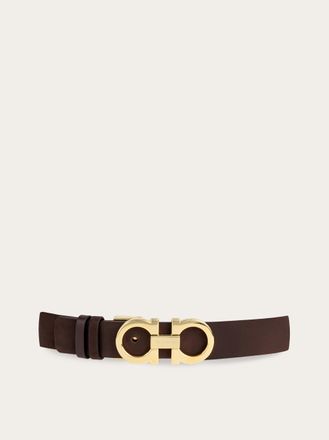 Ferragamo Women Adjustable Gancini belt Brown