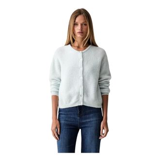 American Vintage Gilet ML Col Rond - - Knitwear - Donna - Blu - M