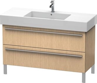 Duravit Duravit X-large Mueble De Pared 6545, 2 Extra&iacute;bles, 1200mm Para Vero 032912 (sin Lijar), Color (frente/cuerpo): Roble Cepillado Chapa De Madera Aut&eacute;nt