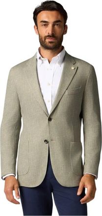 Brooks Brothers Katoenen Jersey Blazer - Heren - Blazers - Groen - L - Katoen - Jassen