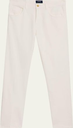 Cesare Attolini Mens Cotton Bull Slim Straight-Leg Five-Pocket Pants