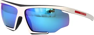 Prada 0PS Injected Rubber Effect Sunglasses - White