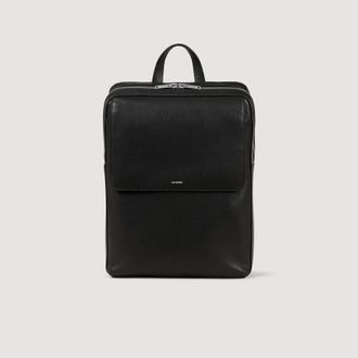 Sandro Recycled leather backpack