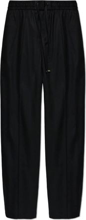 Dolce & Gabbana Pantalones de Lana con Detalle de Costura en las Piernas - Trousers - Hombre - Negro - 2XL