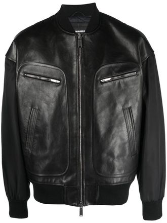 Dsquared2 Bomber con applicazione - Nero