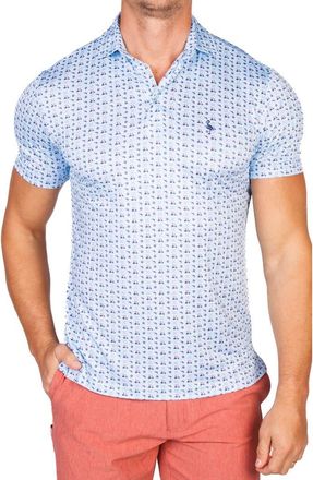 Tailorbyrd Golf Carts Performance Golf Polo in Aqua at Nordstrom Rack, Size Xx-Large