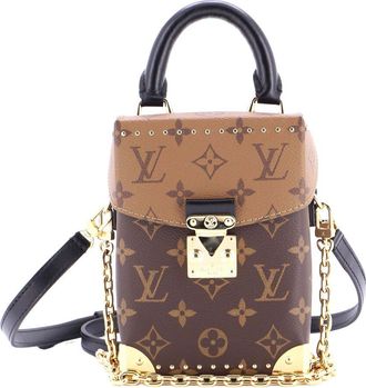 Louis Vuitton Camera Box Nm Handbag Studded Reverse Monogram Canvas (Authentic Pre-Loved)