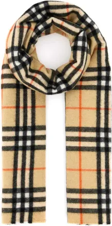 Burberry Beige Signature Scarf