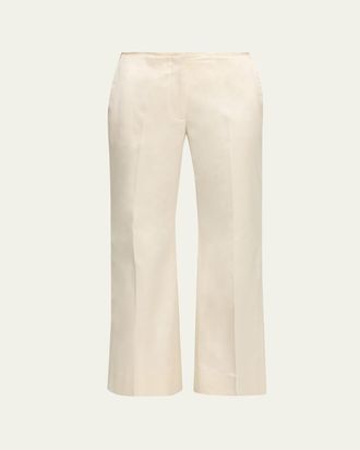Toteme Kick Flare Raw-Edge Trousers