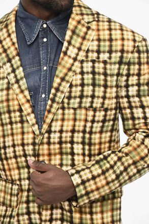 Dsquared2 Blazer Effetto Acid Wash Con Tasche a Toppa Dsquared2