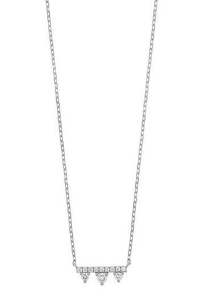 Bony Levy Prism Diamond Bar Pendant Necklace in 18K White Gold at Nordstrom Rack