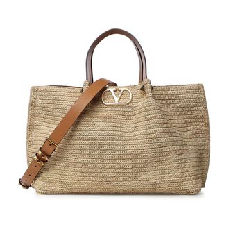 Valentino Garavani Tote Bags, female, Beige, Size: ONE SIZE Tote