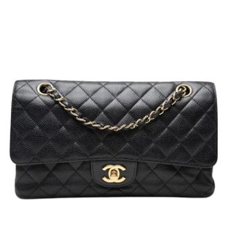 Chanel Pre-owned Vintage Schoudertas - Dames - Pre-owned - Zwart - Maat: ONE Size Leer