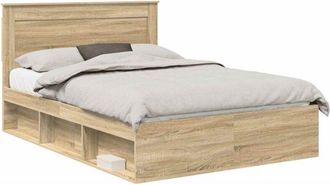 vidaXL Estructura De Cama Sonoma 140 X 200 Cm Madera De Pino Macizo Vidaxl