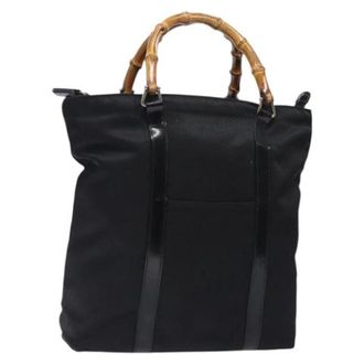 Gucci Pre-owned Nylon gucci-bags - Dames - Vintage Shopper - Zwart - ONE Size - Nylon - Vintage