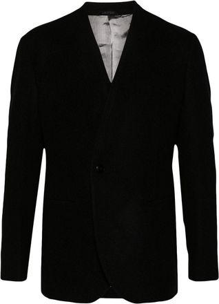 Giorgio Armani virgin wool blazer - men - Virgin Wool/Viscose - 50 - Black
