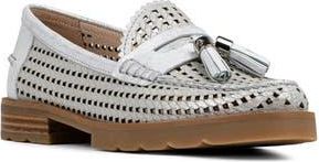 Donald J Pliner Lenny Woven Tassel Loafer in Silver at Nordstrom Rack, Size 7.5