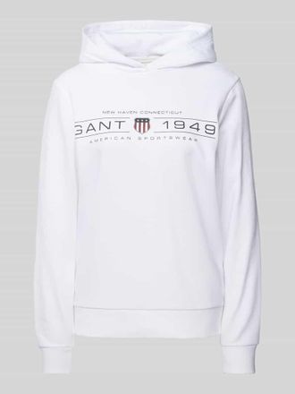 GANT Hoodie mit Kapuze in Weiss, Gr&ouml;&szlig;e S