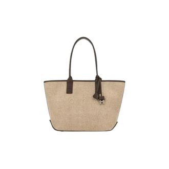 Hogan Tote Bags, female, Beige, Size: ONE SIZE Address Shopping Small